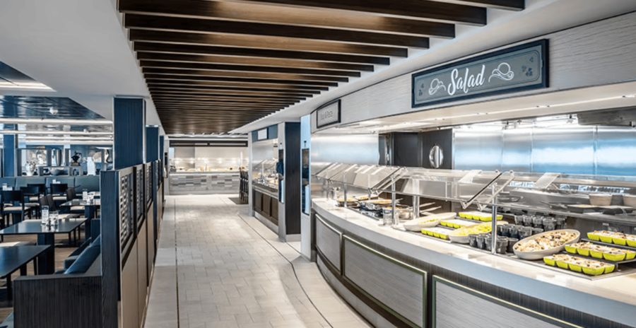 Главный ресторан средиземноморской кухни на MSC Divina
